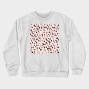 Pastel Pink Cheetah Print Crewneck Sweatshirt